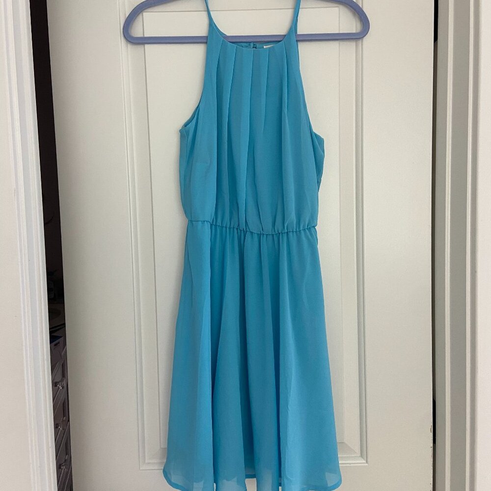 Blue Rain Blue Dress